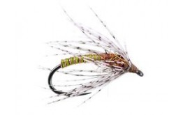 Green Metallic Soft Hackles Spider BL