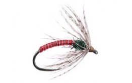 Red Metallic Soft Hackles Spider BL