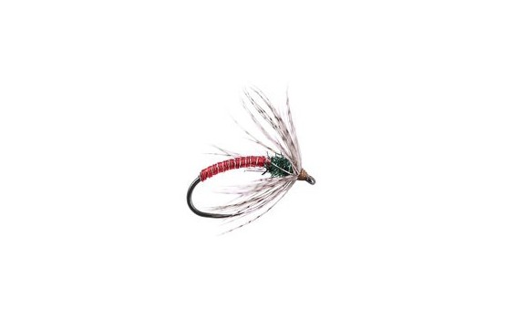 Red Metallic Soft Hackles Spider BL