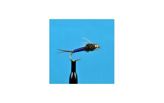 Bead Head Copper John Blue