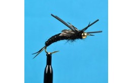 Bead Head K's Stone Fly Black Rubber Leg