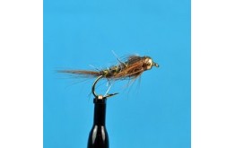 Bead Head March Brown Soft Hackle Olive