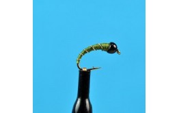 Bead Head Midge Olive Silver