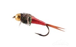 Copper John Nymph Bead Head Red