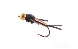 Copper John Nymph BH Rubber Legs Copper Black