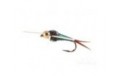 Copper John Nymph BH Rubber Legs Green