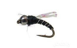 Crystal Midge Black Tungsten Bead