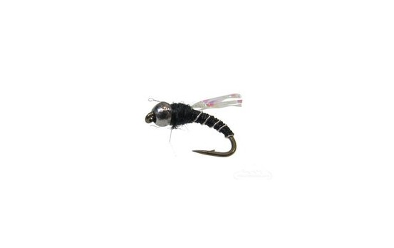 Crystal Midge Black Tungsten Bead