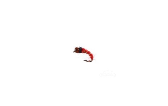 Ghost Midge Bead Head Red