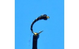 Glass Bead Zebra Midge Black