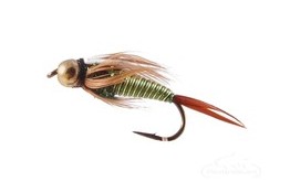 Prince Nymph Hot Wire Green Yellow Tungsten Bead Head