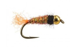 Tungsten Golden Orange Tag Nymph