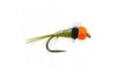 Tungsten Tinsel Olive Hot Orange Nymph