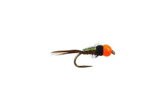 Tungsten Tinsel Pheasant Hot Orange Nymph
