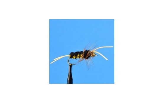 Tungsten Bead Head Bitch Creek   Yellow Black