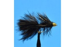 Tungsten Bead Head Woolly Bugger   Black