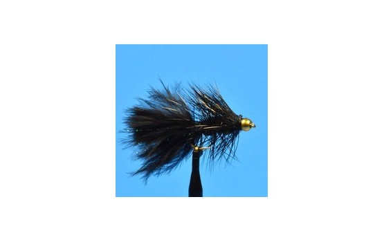 Tungsten Bead Head Woolly Bugger   Black