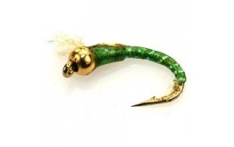 3D Glass Epoxy Bead Head Nymph Light Green