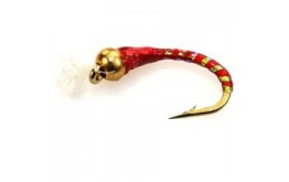 3D Glass Epoxy Bead Head Nymph Red