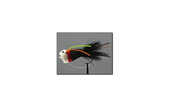 Bass Popper Deer Hair Black