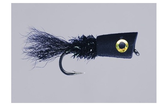 Black Panfish Popping Bug