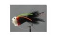 Black Red deer bass popper