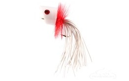 Panfish Popper Foam White Red