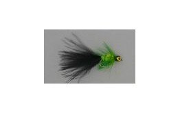 Short Shank Black & Green Leadhead