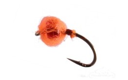 Egg Unreal Orange Red Bead