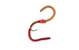 Firebead Sparkle Brown Tan Worm pattern