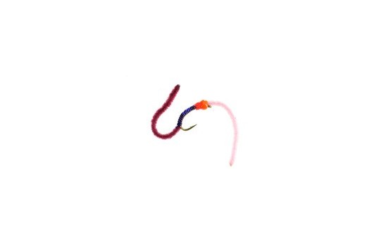 Firebead Sparkle Red Brown Worm pattern
