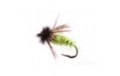 Peeking Caddis Pupa Chartreuse Reversed Colors
