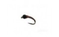 Zebra Midge Black Tungsten Bead Brown Silver