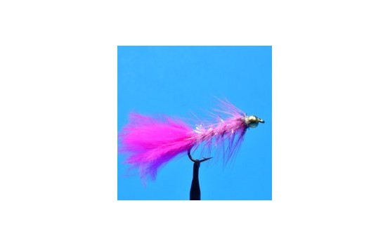 Bead Head Woolly Bugger Pink Krystal Flash