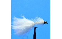 Bead Head Woolly Bugger White Krystal Flash