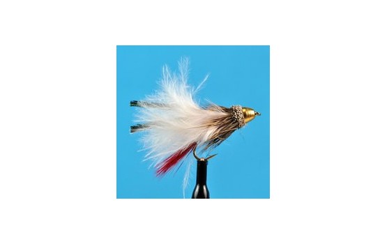 Conehead Marabou Muddler White
