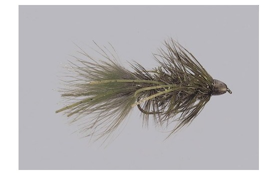 Conehead Olive Krystal Bugger