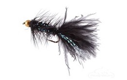 Krystal Flash Bugger Bead Head Black Pearl