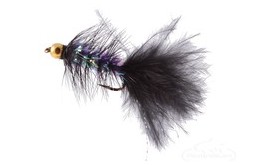 Krystal Flash Bugger Bead Head Black Purple Body