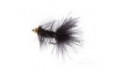 Krystal Flash Bugger Bead Head Black Chartreuse Body