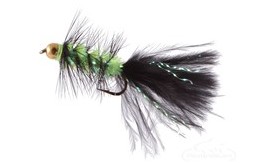 Krystal Flash Bugger Bead Head Black