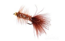 Krystal Flash Bugger Bead Head Brown