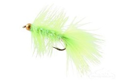Krystal Flash Bugger Bead Head Chartreuse