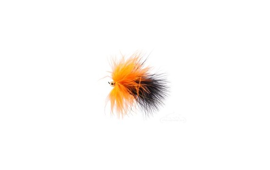Marabou Black Orange Conehead