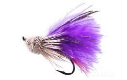 Muddler Minnow Marabou Purple Salmon