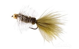 Wooly Bugger Bead Head Olive Grizzly