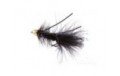 Wooly Bugger Cone Head Rubber Legs Black