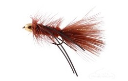 Wooly Bugger Cone Head Rubber Legs Brown