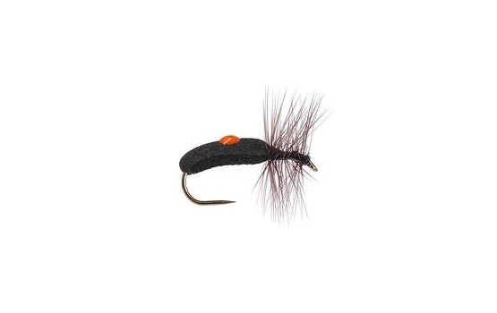 Hackle Black Hi Viz Foam Beetle