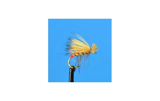 Elk Hair Caddis Tan W Red Butt